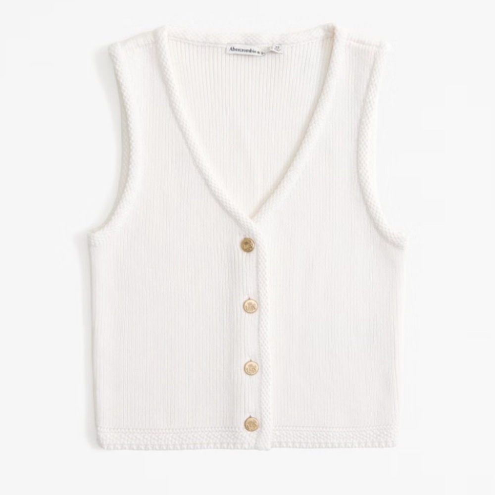 Abercrombie & Fitch Mara Cream Knit Sweater
